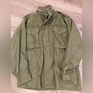 Vtg ‘69 Vietnam War OG-107 Field Jacket OD Green US Army W/hood MILITARY Medium